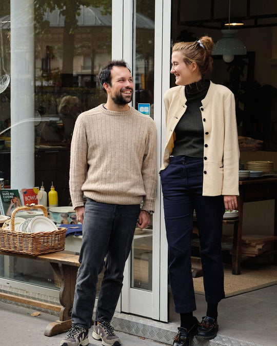 Les fondateurs de la boutique d'ustensiles de cuisine Maison Cuilleret