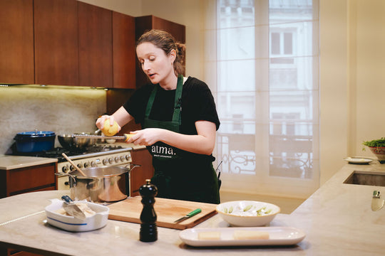Valentine cuisine avec les ustensiles Atma