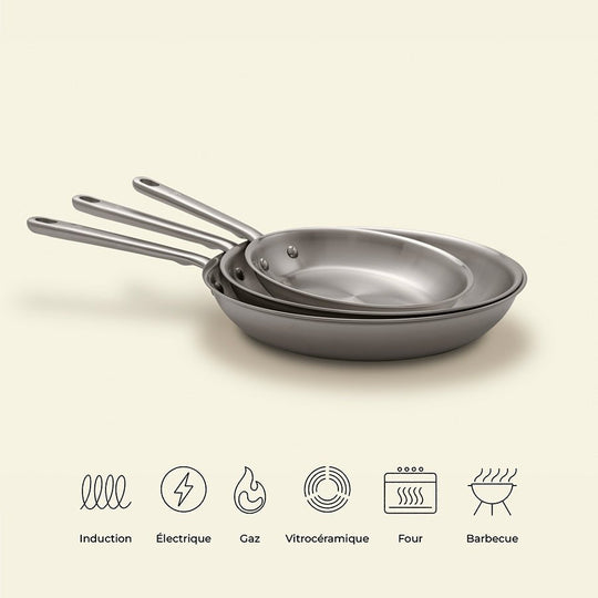 Brigade Pack - juego de 3 sartenes - atmakitchenware