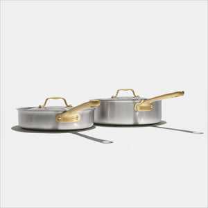 2 sauteuse de 24 et 26cm avec couvercles