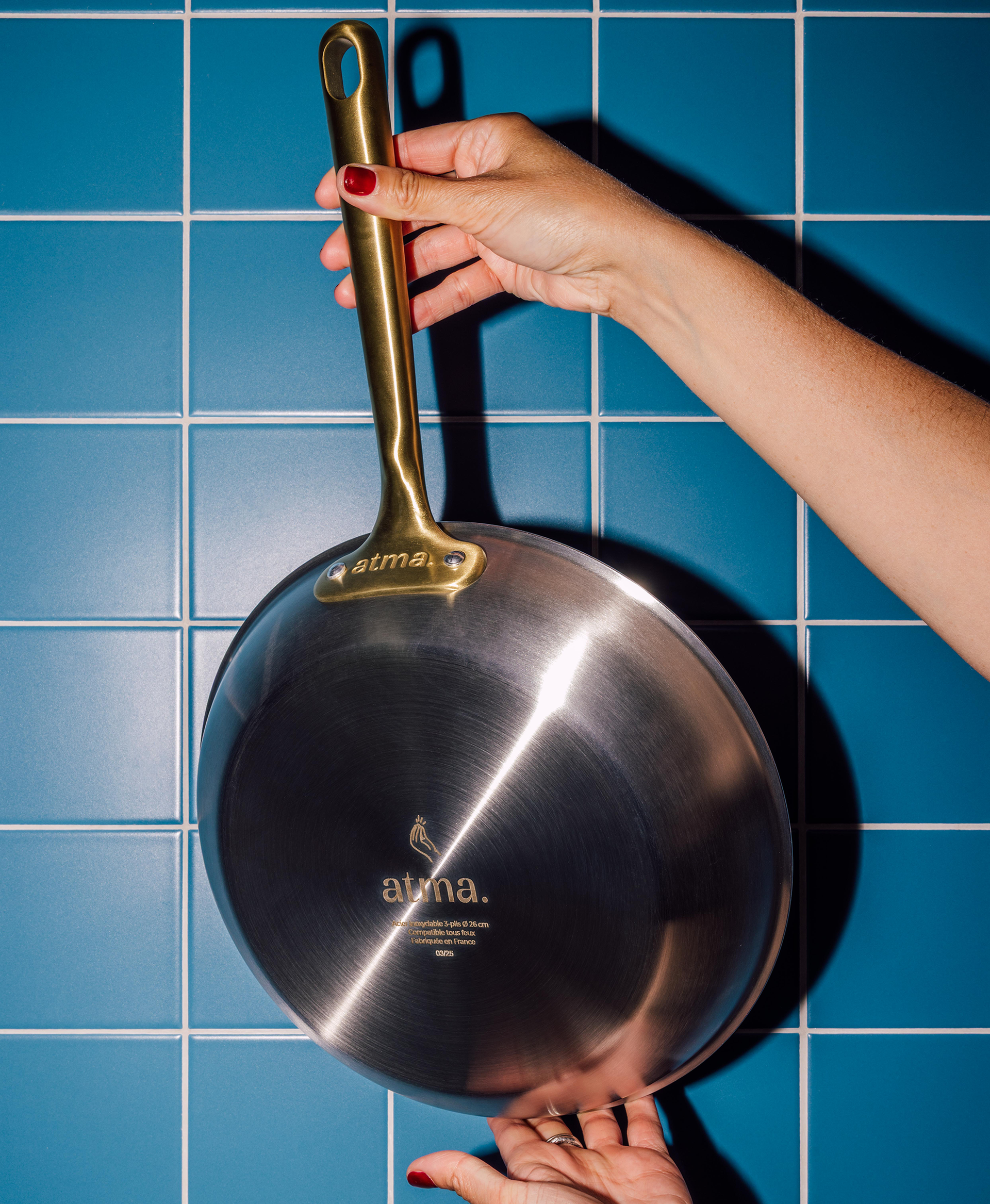 La poêle en inox 100% de 26 cm - Atma Kitchenware
