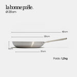 La bonne poêle en inox - 28 cm - Stock - Atma Kitchenware
