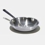 La bonne poêle en inox, manche noir - 30 cm - Atma Kitchenware