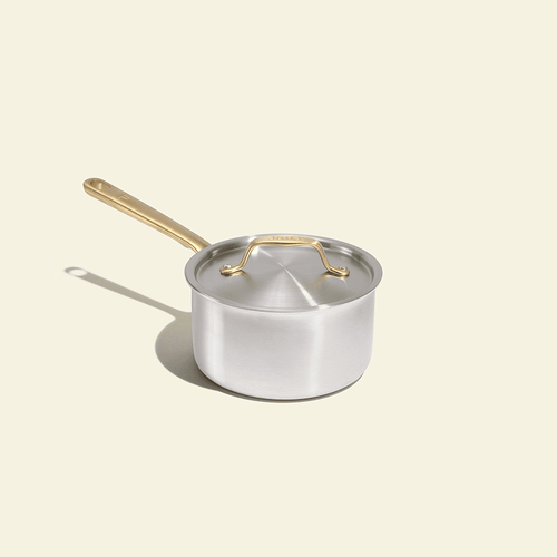 La casserole parfaite en inox, manche doré - 16 cm (Édition limitée) - Atma Kitchenware