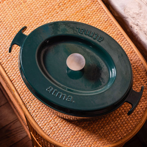 Cocotte en fonte émaillée NOMAR STAUB 23cm Vintage Cocotte en fonte émaillée NOMAR STAUB 23cm Vintage
