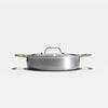 Le rondeau 24cm en inox, poignées dorées - Atma Kitchenware
