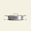 Le rondeau 26cm en inox, poignées dorées - Atma Kitchenware