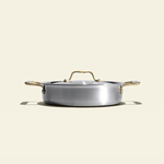Le rondeau 26cm en inox, poignées dorées - Atma Kitchenware