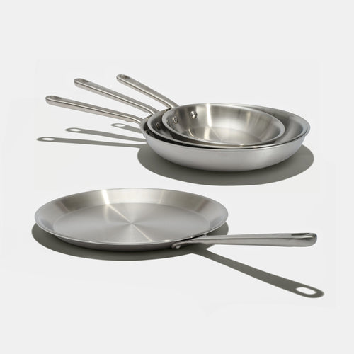 Le set Brigade et crêpière, inox 3-plis - Atma Kitchenware
