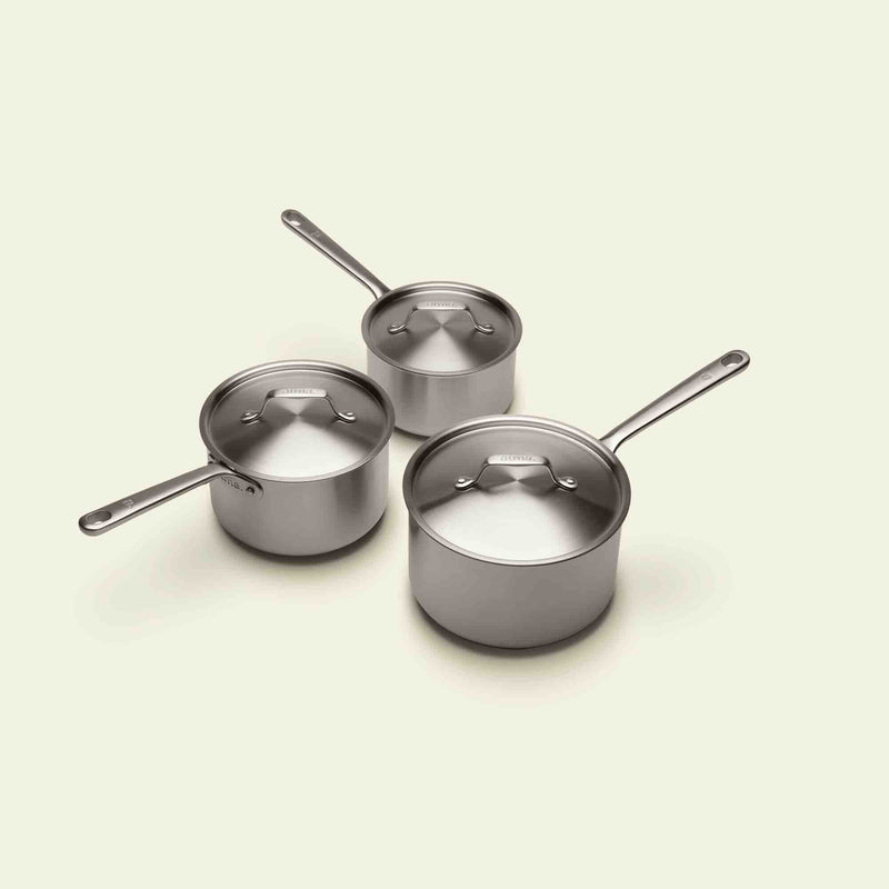 El trío perfecto de cacerolas de acero inoxidable - Atma Kitchenware