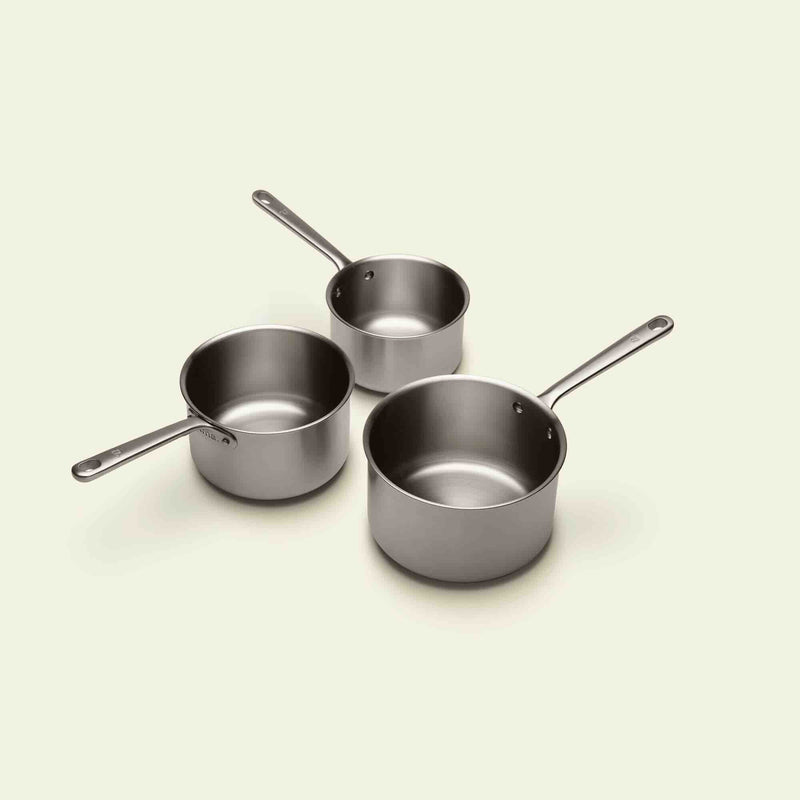 El trío perfecto de cacerolas de acero inoxidable - Atma Kitchenware