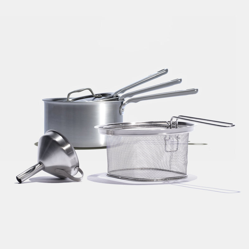 Trio de casseroles en inox et Kit Fryer - Atma Kitchenware