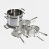 Trio de casseroles et faitout avec panier vapeur en inox - Atma Kitchenware