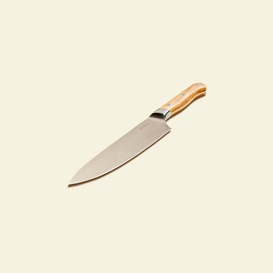 Couteau de chef ultime - Bois d'olivier - atmakitchenware