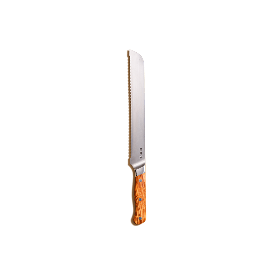 Le couteau à pain - Bois d'olivier - atmakitchenware