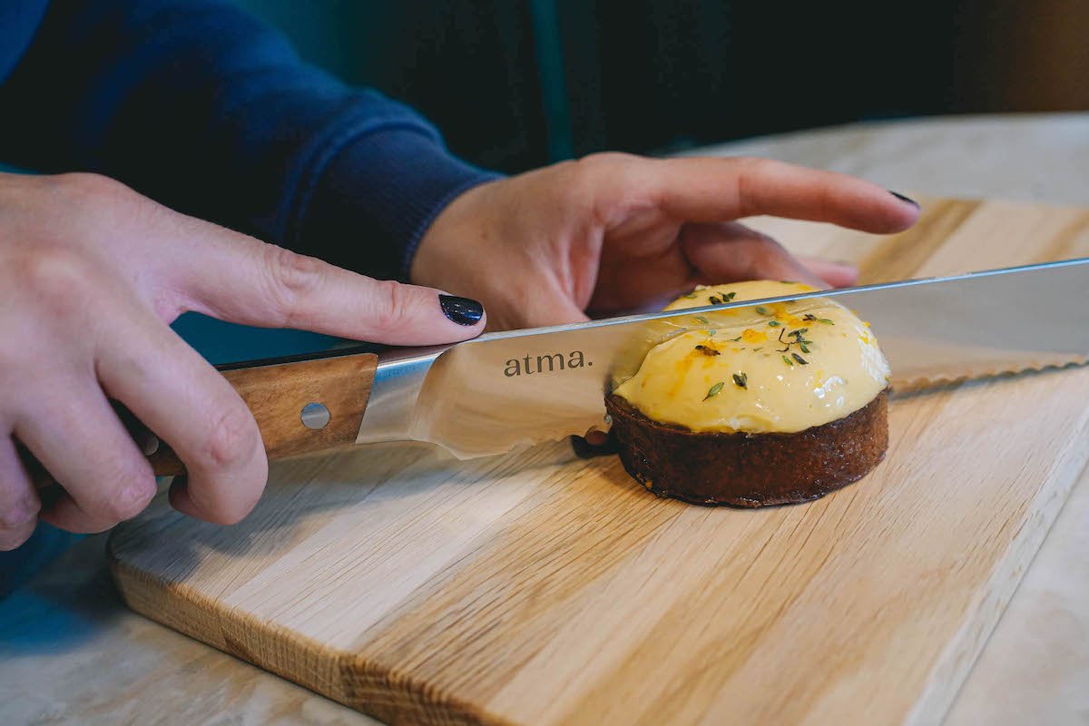 Le couteau à pain - Bois d'olivier - atmakitchenware